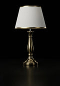 HOVLO Premium Fabric Shade Table Lamp
