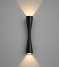 Modern 6W LED Up & Down Wall Light | IP54 Weatherproof Decorative Outdoor Wall Sconce | Matte Black Finish for Entryway, Patio, Garden & Exterior Walls