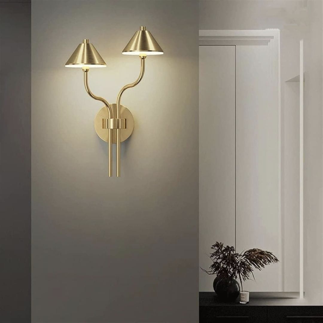 HOVLO Modern 2-Light LED Wall Sconce